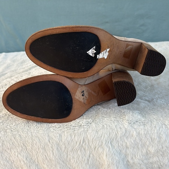 EUC Free People Tan Dakota Over the Knee Boots Suede EU 41 Beige Neutral Western - Picture 5 of 13